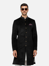 Noir Elegance Velvet Sherwani